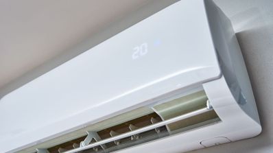 Aire acondicionado encendido