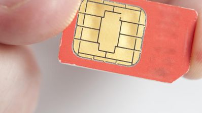 Tarjeta SIM de un móvil