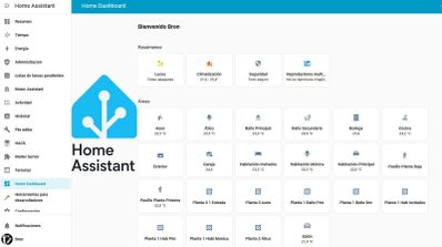 Menú principal del nuevo panel de control de Home Assistant 2025.9.