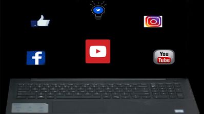 Imagen en la que aparecen iconos de redes sociales