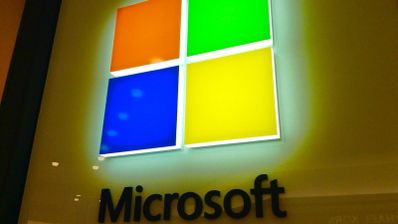 Imagen en la que aparece el logo de Microsoft