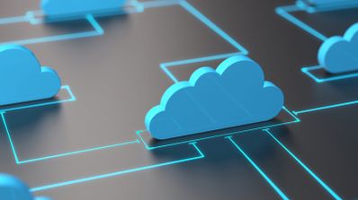 Imagen en la que aparece la nube en Internet