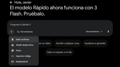 Imagen en la que aparece Gemini, para detectar un vídeo o foto hecho con IA