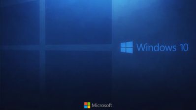Foto en la que aparece el logo de Microsoft Windows 10