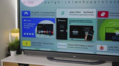 Imagen en la que aparecen varias VPN en la TV
