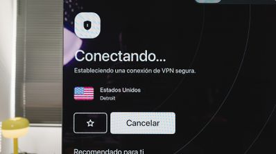 Imagen en la que aparece una televisión con VPN