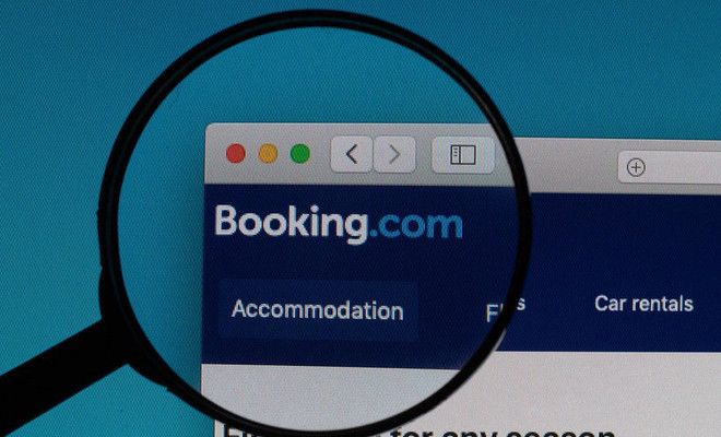 Web de Booking en el navegador
