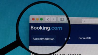Web de Booking en el navegador