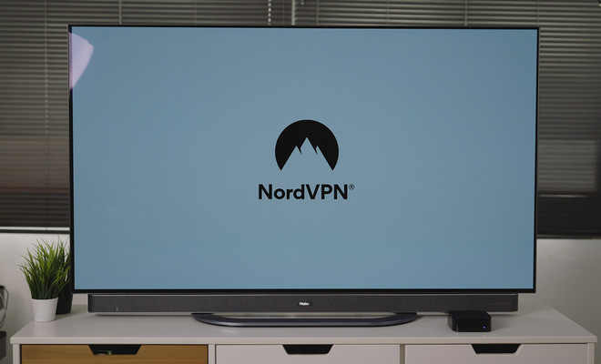 Imagen de una VPN en una TV