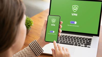 Imagen de una VPN en el PC y móvil