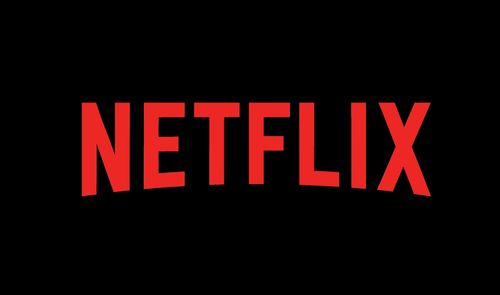 Logotipo de Netflix en letras rojas sobre un fondo negro sólido.