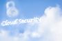 Texto Cloud Security y un candado formados por nubes en un cielo azul.