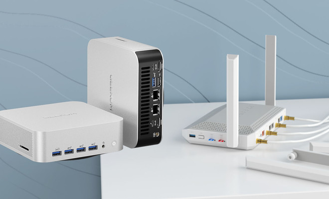 Homelab con router Keenetic Hero 5G y mini PC