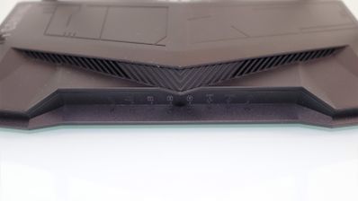 Detalle frontal del router ASUS TUF Gaming donde se aprecian los iconos indicadores de estado y las rejillas de ventilación.