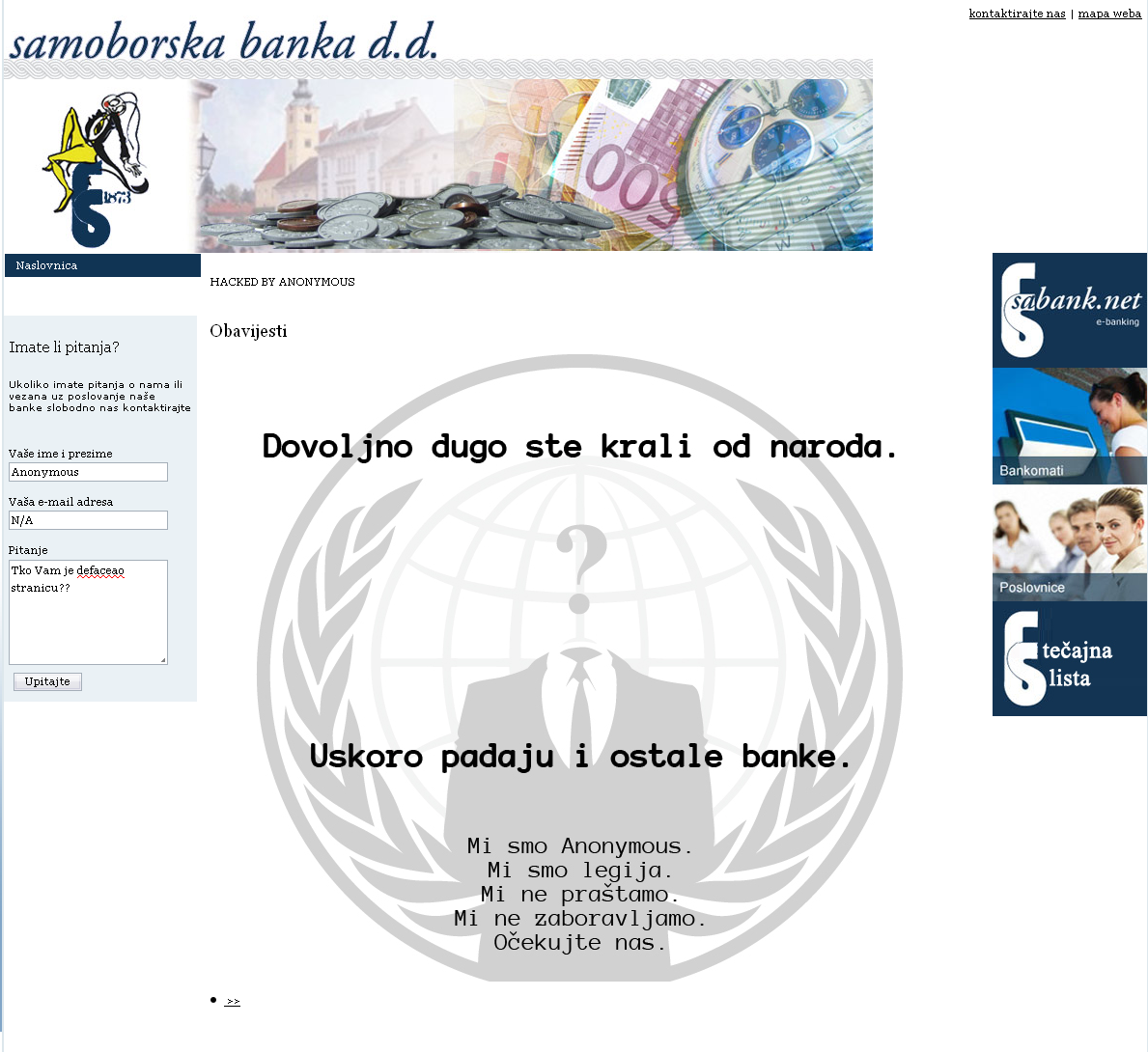 Anonymous-hackea-banco-croacia