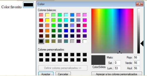 curso de html y css colores