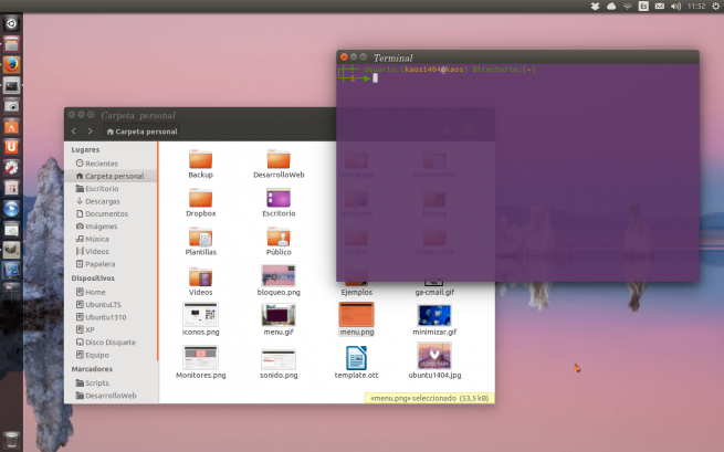 ubuntu 14.04 ventanas sin bordes