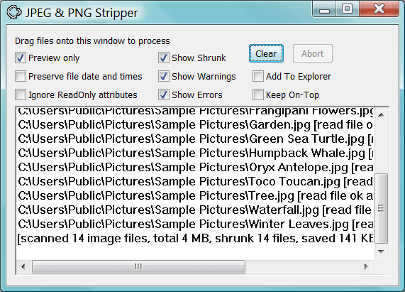 JPEG & PNG Stripper metadatos foto