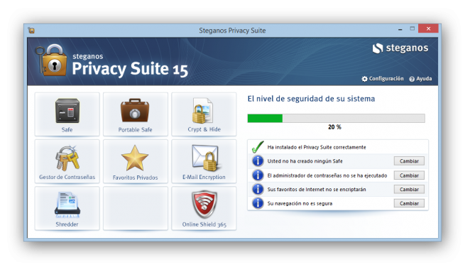 Steganos Privacy Suite 15 analisis foto 1