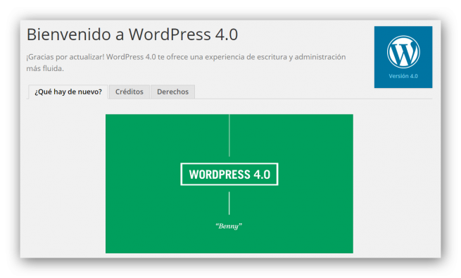 Wordpress 4.0 nuevo foto