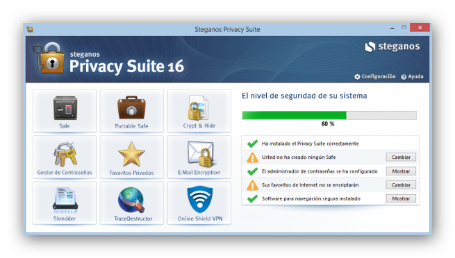 Steganos Privacy Suite 16 analisis foto 1