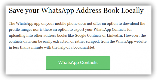 WhatsApp Web exportar contactos foto 1