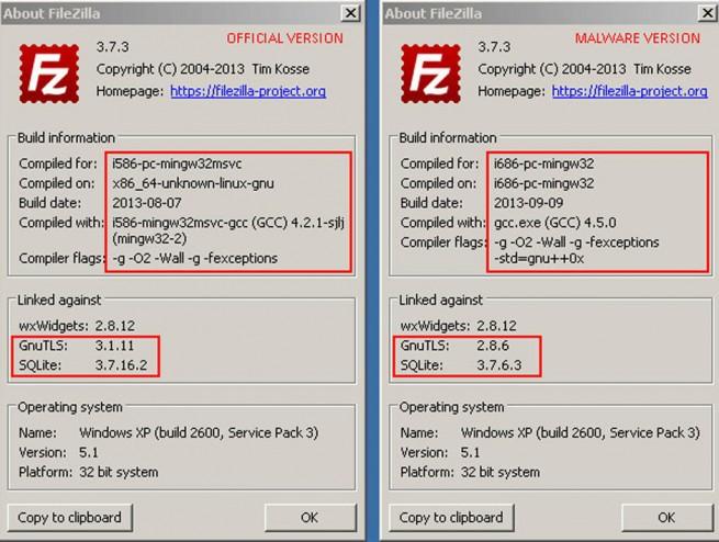 filezilla copia malware roba archivos