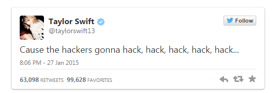 taylor swift hackeo de cuentas twitter