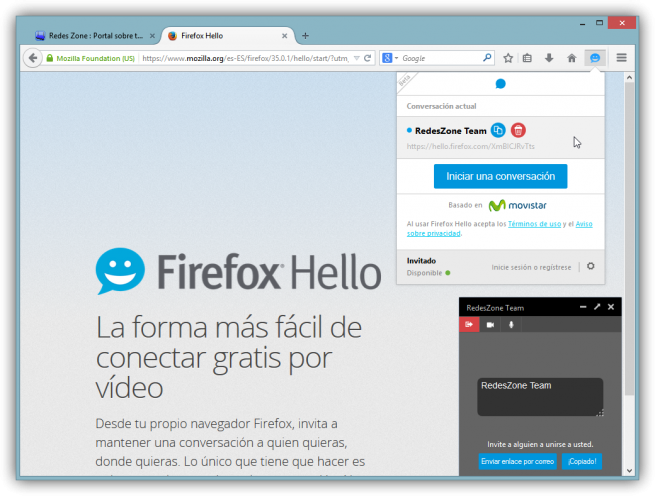 Firefox Hello analisis foto 5