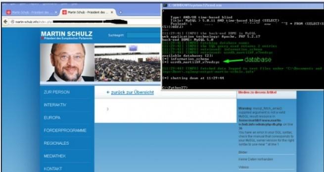 Parlamento europeo web del presidente hackeada