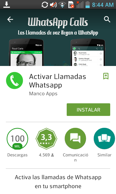 Llamadas WhatsApp falsas Play Store foto 1