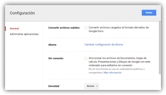 Google Chrome Drive sin conexion