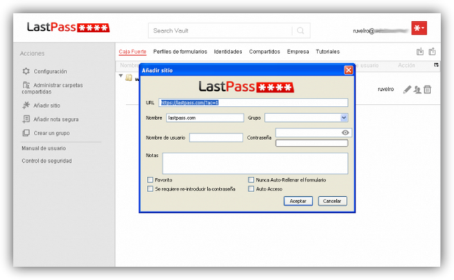 Cómo gestionar las contraseñas con LastPass