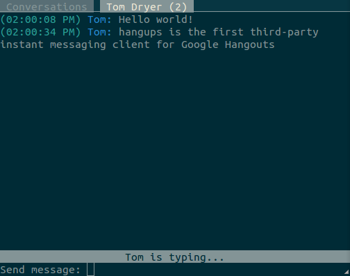 Hangups, cliente no oficial de Google Hangouts