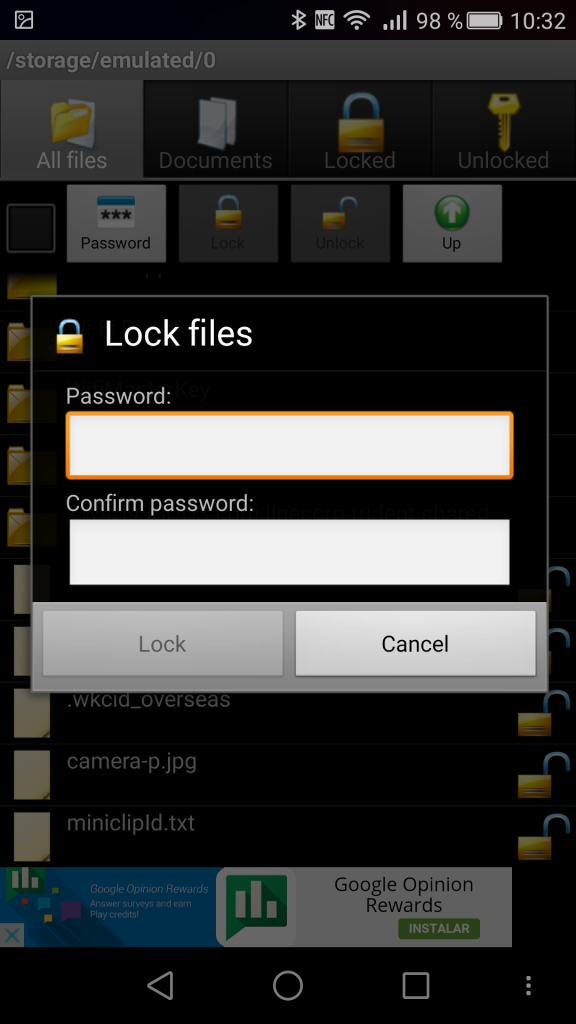 File Locker para Android - bloquear archivo