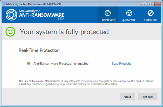 Malwarebytes Anti-Ransomware Beta