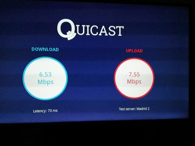 Quicast - Velocidad Chromecast - Resultado Test