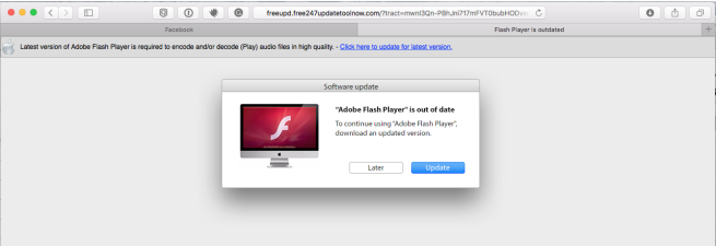 actualización falsa de adobe flash player para mac os x