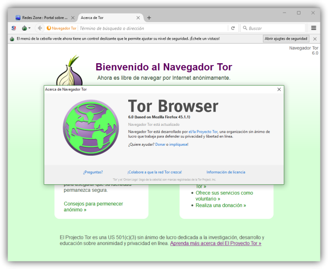 Tor Browser 6.0 Firefox 45 ESR