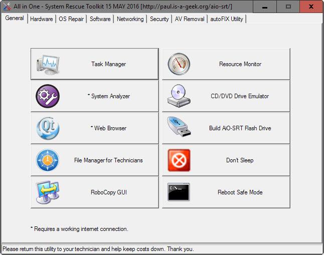 All In One System Rescue Toolkit repara windows 7 y 10