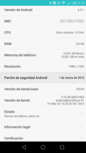 Parches Android marzo 2016