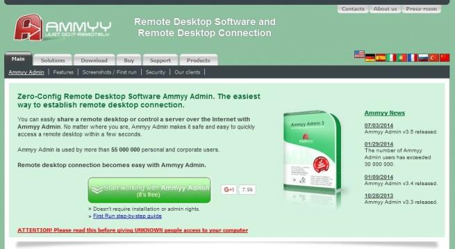 Ammyy Admin hackeo pagina web