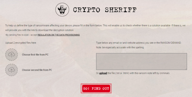 Crypto Sheriff - No More Ransom