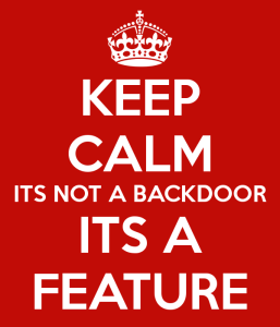 No es una Backdoor, es una característica