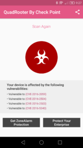 Estado vulnerabilidad Android QuadRooter