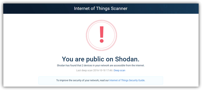Internet of Things Scanner - Shodan