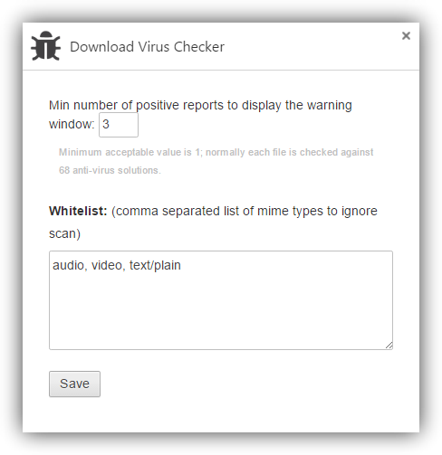 Configurar Download Virus Checker