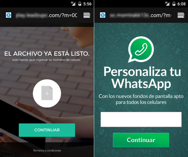 estafa activar videollamadas WhatsApp - SMS premium