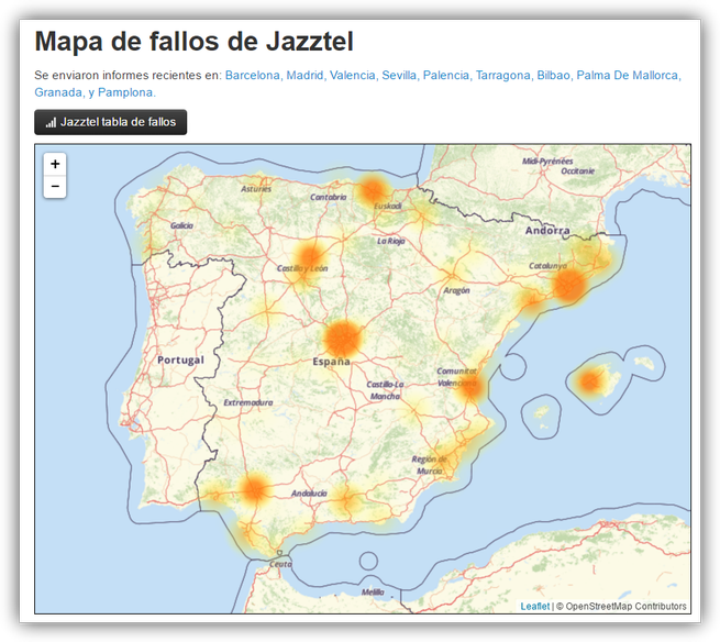 Jazztel no funciona Palencia y mas sitios