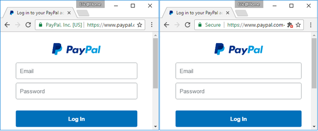 PayPal certificados falsos